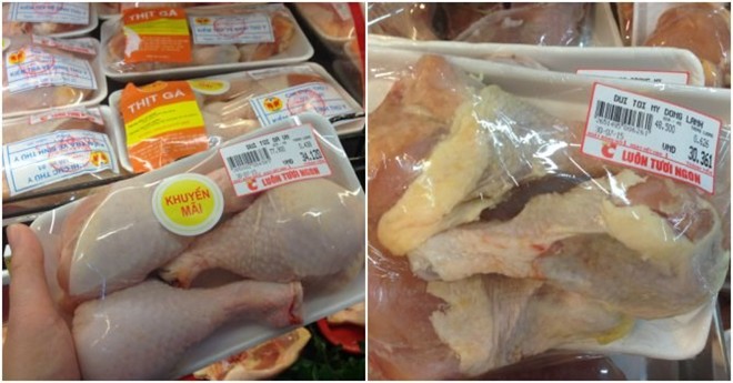 Giá trung bình đùi gà Mỹ nhập khẩu vào Việt Nam trong 6 tháng đầu năm 2015 chỉ 0,91 USD/kg, tương đương 19.600 đồng/kg thậm chí có loại thịt gà có giá chỉ trên 13.000 đồng/kg.